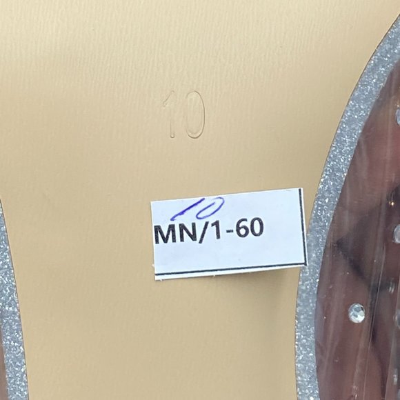 💖FSJ, POINTED TOE STILETTO HEELS, "GLASS SLIPPERS" , rhinestone studded, sz. 10 - Picture 9 of 10